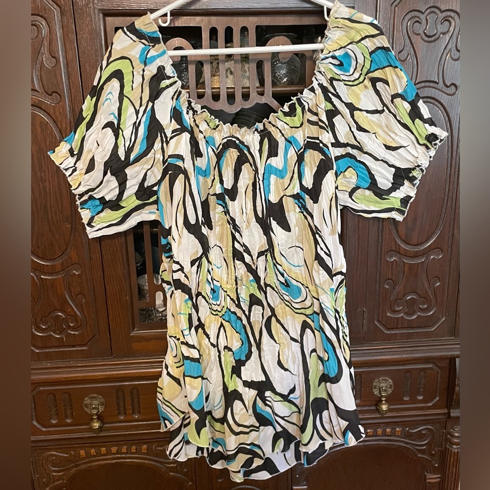 Women's Multicolor Abstract Top